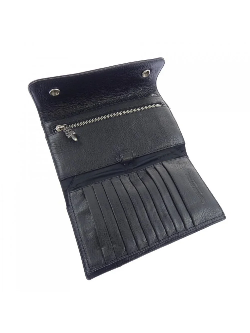 Chrome Hearts Wave Cross Btn Button 304 Wallet